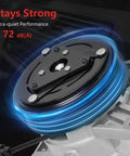 Fresh Drop In AC Compressor With Clutch Easy Direct Bolt On For Nissan Murano Maxima Pathfinder Quest 3.5L V6 2009 To 2015 Infiniti Jx35 Qx60 close-up of sealed clutch with blue light effect.