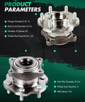 Two Piece Wheel Hub Assembly Kit Fits Nissan Pathfinder Through 2009 Rear Hub Bearing 541003 No ABS Beefed Up Hub And Bearing Set
