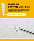 244 Piece Self Drilling Screws And Drywall Anchors Kit For Drywall Wood And Metal Surfaces Self Tapping Design No Pilot Holes Needed illustration