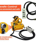 INTSUPERMAI portable line boring machine with 110V, control box, yellow-orange frame, hole Ø55–Ø260mm