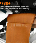Premium White Leather Leg Support Extender For Mini John Cooper Works Electric 2025, breathable holes for ventilation.