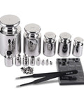 Pro Grade Calibration Weight Kit 25 Piece Set 1Mg To 1Kg Stainless Steel For Analytical Balance And Digital Scales Lab Education