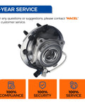 Beefed Up Front Wheel Hub Bearing Assembly 515086 Fits 2001 To 2007 Chevy Avalanche Silverado 1500 2500 3500HD Classic Suburban 2500 3500 GMC Sierra 1500 2500 3500 HD Classic Yukon XL 2500 RWD displayed with service icons