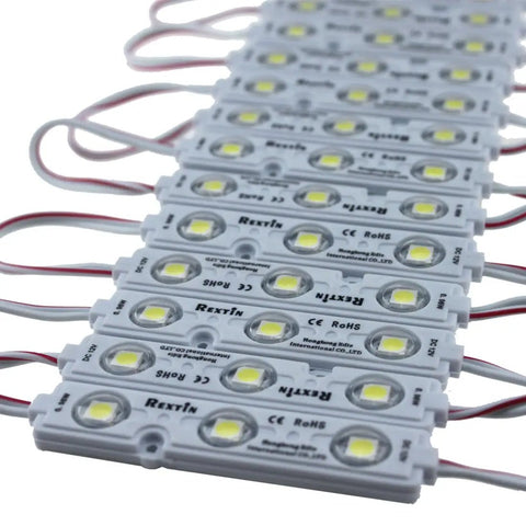 Super Bright 200 Pack 3 LED 5050 SMD Modules White Waterproof Peel And Stick Sign Lighting For Letter Signs And Advertising Displays