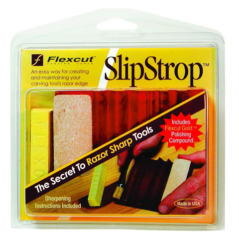 Wood Carving Tools SlipStrop Kit For Razor Sharp Edges And Ultra Smoothing Deburring And Polishing Compound Included