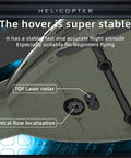 Close-up of UH-1 Huey RC Helicopter 1 To 48 Scale For Adults Dope 2.4Ghz with visible TOF lidar and optical flow sensors.