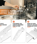 Under Counter Dishwasher Mounting Bracket Kit 2 Pack Replacement Fits LG Samsung GE Whirlpool Illustrated Features
