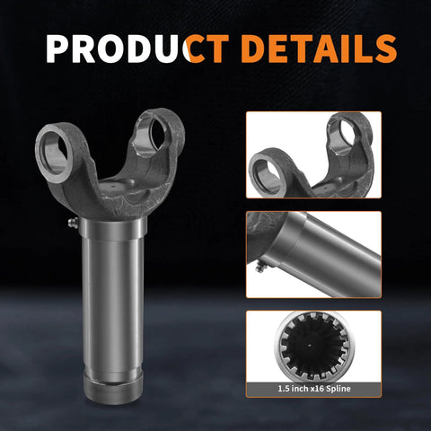 Heavy Duty 1410 Series Drive Shaft Slip Yoke For 5-160X And 5-1410X U-Joints 16-Spline 1.5 inch x16 spline
