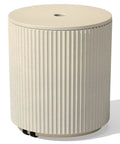 Patio Must Have Weatherproof Umbrella Side Table With Hole Durable Plastic Stone Combo sturdy outdoor design