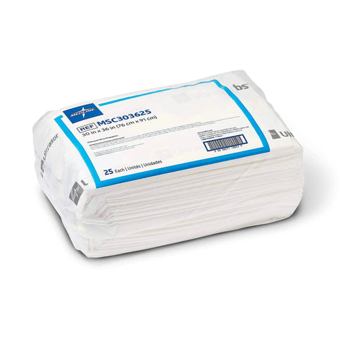 Hospital Grade Quality Built Tough For Heavy Duty Care Super Absorbent Disposable Incontinence Bed Pads 30 By 36 Inch 25 Pack.