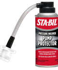 Pump Protector For Pressure Washer Storage With Next Gen Anti Freeze And Lubricant Formula 4 Oz with attached hose nozzle