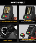 Battery Powered Fuel Transfer Pump No Spill Portable Gas Can Siphon Pump With Auto Stop Safety 3.2 GPM For Gas Diesel Oil