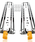 Heavy Duty Full Extension Drawer Slides With Screws Ball Bearing Side Mount 80 Inch 500 Lb Load Capacity Beefy Glide visible