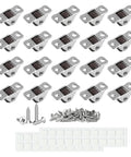 20Lots Furniture Casters, Bottom Mounted for Secure Installation with 20 small casters, screws, and adhesive pads.