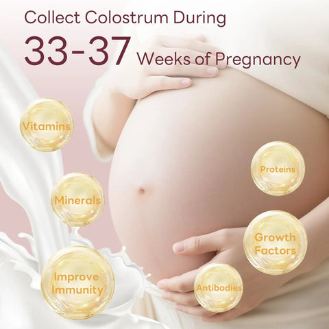 Mom Life Savior Colostrum Collector Kit 5 Ml 6 Piece Pack Breast Milk Gathering Cups for collecting colostrum during pregnancy.