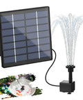 Solar Water Fountain Pump Kit For Outdoor Features 2026 Upgraded DIY Kit With 6 Nozzles And 9.8ft Power Cord, solar panel and pump