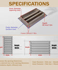 Detailed specifications for Heavy Duty Rock Solid Louvered Access Panel For Drywall Stainless Steel Inspection Door.