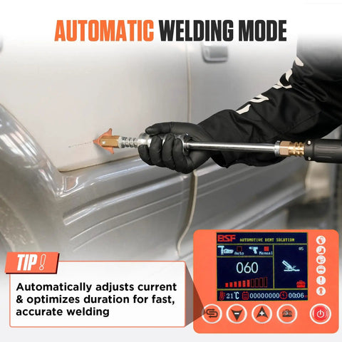 Beast 110V 3500W Spot Welder Dent Puller for car body repair shown welding auto body with digital display