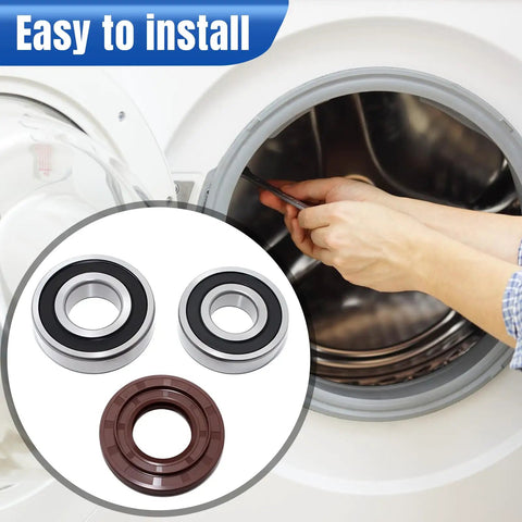 Premium Grade Washer Tub Bearing Seal Kit Replacement For LG And Kenmore Front Load Washers with bearings and installation.