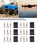 3 Pin Servo Plug Connector Kit for RC aircraft and electronics, ABS brass male female connectors, 100 sets visible, easy crimping.