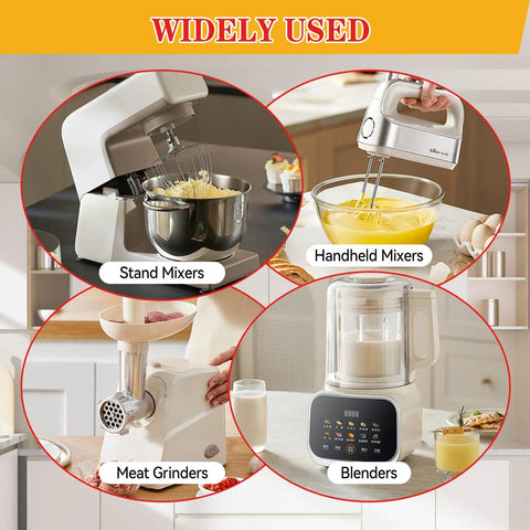 Food Grade Grease For Stand Mixers, Premium Lubricant That Reduces Noise And Wear, Extends Machine Life, Keeps Your Stand Mixer Running Smoothly, Includes Applicator Stick And Brush, 120g for stand mixers, hand mixers, meat grinders and blenders