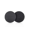 Heavy Duty Industrial Hook And Loop Fasteners With Rock Solid Adhesive Backing Water Resistant Sticky Pads For Indoor And Outdoor Use Tough circular disc strips in black.