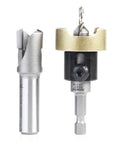 Straight Up Pro Carbide Countersink Drill Bit With Killer Plug Cutter Set, heavy-duty, precision tips for wood and metal jobs.