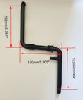 One Piece Black Crankarm Set For Bikes Wide One Piece Crank To Crank Assembly Kit 152mm Arm Length One Piece Crank Set