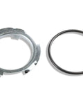 Plug And Play Oem Style Efi Fuel Tank Module With Heavy Duty Flow Pump And Internal Pressure Regulator Custom Tuned For Hardcore Muscle Car Engine Builds parts including a metal retainer and rubber O-ring.