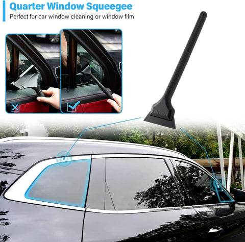 Quarter window squeegee from Vinyl Wrap Tool Kit for Cars With Heat Gun, 16Ft Cord, Squeegee, Vinyl Tucking Tool.