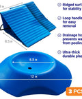 Two Trailer Wheel Chocks With Rope And Wheel Dock For Boat Trailers Travel Campers And RV Accessories. Set of 3 pieces.
