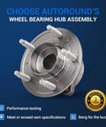 Front And Rear Wheel Bearing Assembly For Chevy Malibu And Buick Vehicles With Five Lug And ABS Fits 2016 To 2021 Malibu LaCrosse
