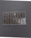 1000 Piece Stainless Steel Miniature Screws Kit For Glasses Phones Watches And Eyewear With Screwdriver And Tweezers Included All In One Assorted Sizes Rust Resistant Easy Install Go To Repair Set in plastic compartment case.