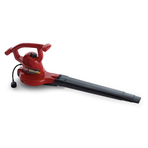 Three In One Leaf Blower Vacuum With Metal Impeller And Infinite Variable Speed Up To Two Hundred Thirty Five MPH 12 Amp Power Unit Cord Lock System Includes Blower Tubes For Easy Yard Cleanup