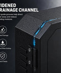 Widened drainage channel on a Heavy Duty Cold Rolled Steel Electrical Enclosure Built Tough For Outdoor EV Charger Boxes.