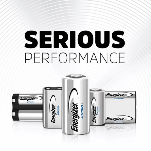 Hardcore 123 Lithium Batteries Bring Straight Up Power To Camera And Flashlight Gear Long Lasting 3V Photo Cells With Decade Storage Life Ultimate Replacement Two Pack displayed as multiple lithium battery types.