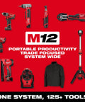 M12 Subcompact Brushless Drill And Impact Driver Combo Kit For Tight Spots, lightweight tools displayed with other items