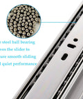 6 Pairs 12 Inch Soft Close Drawer Slides With 110Lb Capacity Heavy Duty Side Mount Cabinet Glides Ball Bearing Detail