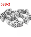Top Tier 08B-2 Double Row Roller Chain Made From 304 Stainless Steel provides corrosion resistance and durability.