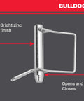 Trailer Jack Lynch Pin Kit 0.563 Inch Diameter Replacement Pin shown with bright zinc finish and open-close mechanism.