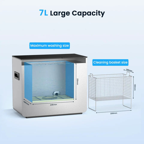 40 Kilohertz Ultrasonic Resin Cleaner And Wash Station For 3D Prints Hella Easy Sla Dlp Model Scrubber That Knocks Out Uncured Residue Fast Using Isopropyl Alcohol