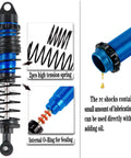 RC Upgrade Parts Kit For One Tenth Slash 2WD And Slash VXL 2WD Shocks with high tension spring, blue aluminum body, oil sealed