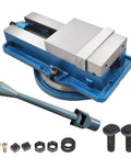 Badass 6 Inch Milling Machine Vise Heavy Duty Precision Work Holder With 360 Swivel Base and Long Cast Iron Jaw for smooth operations.