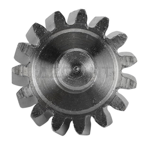 Close-up of 15-tooth exterior mirror gear in metal for Land Rover Freelander 2 2012-2015 and Volvo XC90 2007-2014
