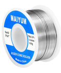Top Shelf 63 37 Tin Lead Solder Wire With Rosin Core Flux 0.6 Mm Diameter 100 Gram Roll on spool for electronics repair.