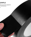 Heavy Duty Waterproof Repair Tape 50m By 50mm Rubberized Sealant For Leaks, shown in black roll with peel-off backing