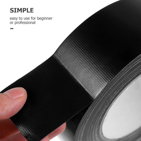 Heavy Duty Waterproof Repair Tape 50m By 50mm Rubberized Sealant For Leaks, shown in black roll with peel-off backing