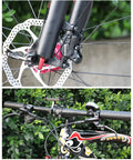 Heavy Duty Hydraulic Disc Brake Set With 160mm Rotor And Aluminum Mountain Bike Calipers featuring front brake and handlebar view.