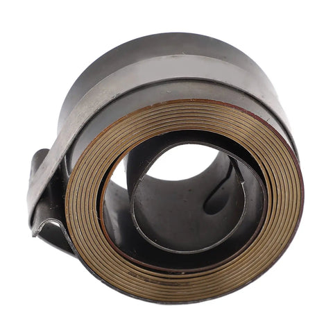 Close-up of Two Pack Drill Press Return Springs for Quill, Heavy Duty Spring Steel Replacement Coil for Horizontal and Vertical Drills.