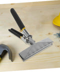 Handy Duckbill Metal Bender Pliers For Roofing And Sheet Metal Work, 6 Inch Chin Span, shown on a wooden surface
